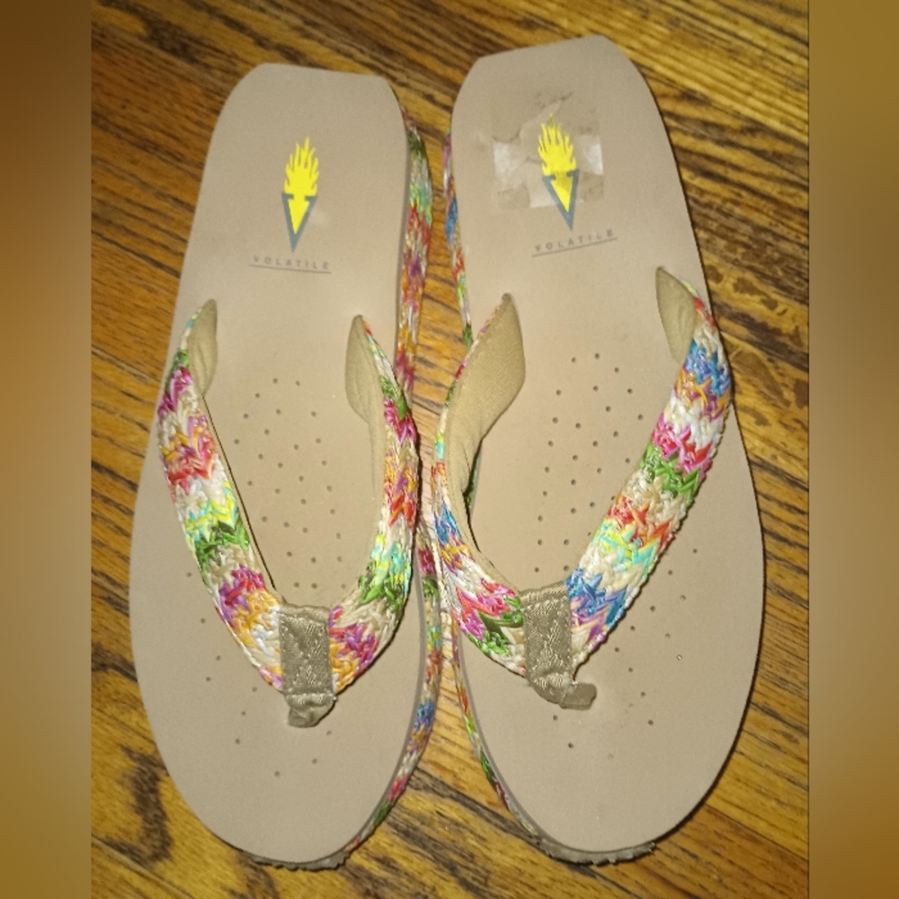 Volatile natural beige Rainbow womens sandals